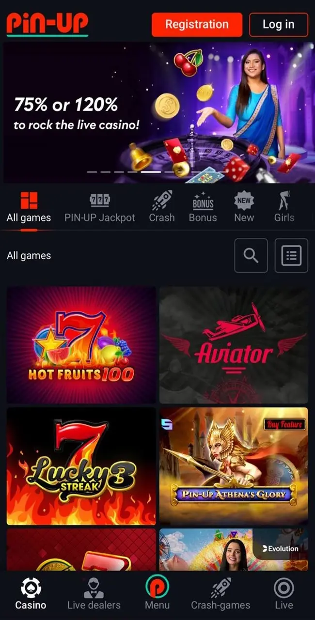 Pin Up App Online Casino.